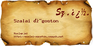 Szalai Ágoston névjegykártya