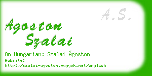 agoston szalai business card
