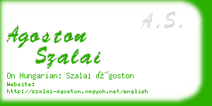 agoston szalai business card